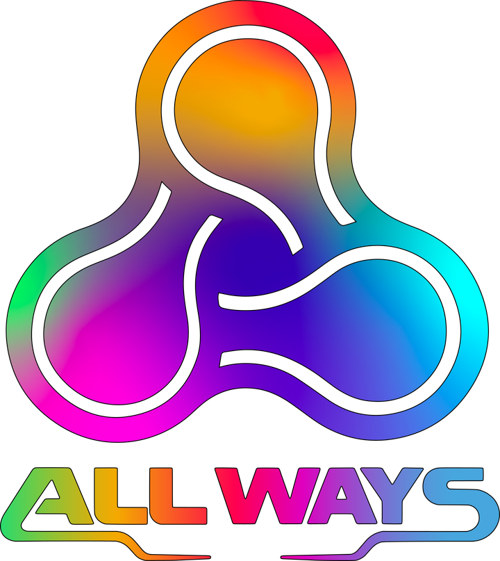 Logo ALL WAYS powered by 9 P.M.